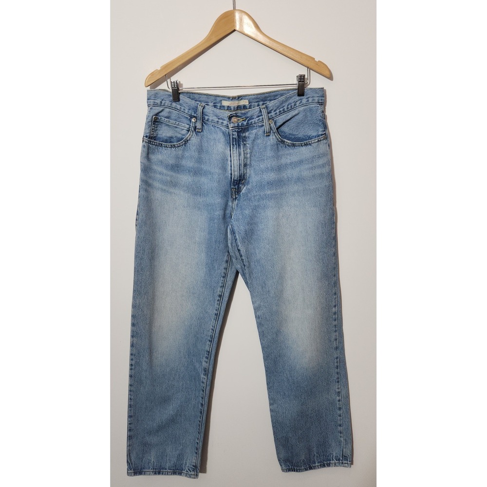 Levis 94 Baggy Jeans Womens 31 Riveting Light Wash Straight Leg Denim A3510-0035 - Picture 3 of 8